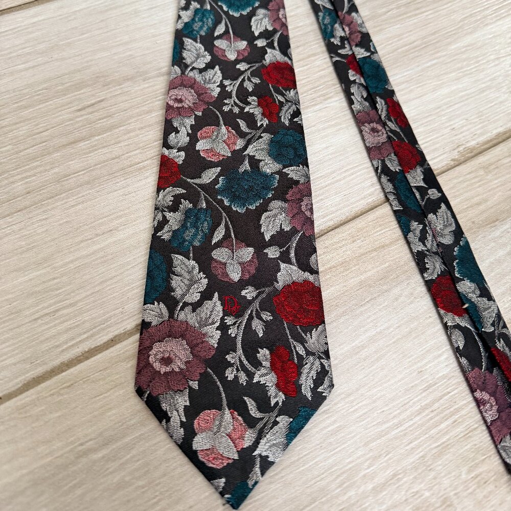 Vintage Christian Dior Monsieur Silk Tie
